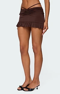 Edikted Koda Ruched Mini Skirt