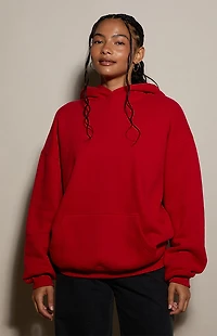 Pacsun Red Ultra Soft Fleece Hoodie