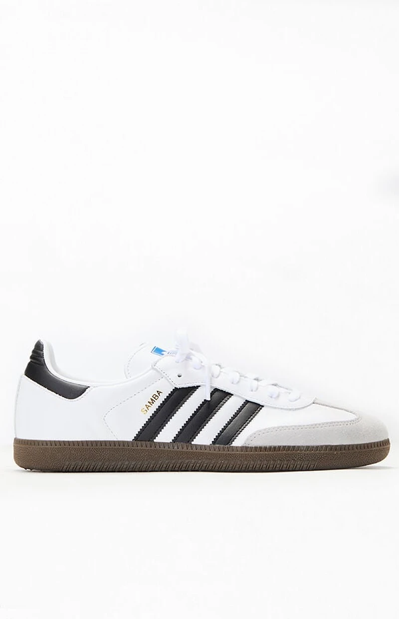 adidas White & Black Samba OG Shoes