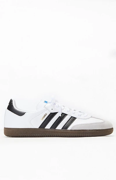 adidas White & Black Samba OG Shoes
