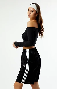 adidas Black 3-Stripes Jacquard Jorts