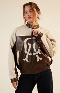 Pacsun Faux Leather Oversized Moto Jacket