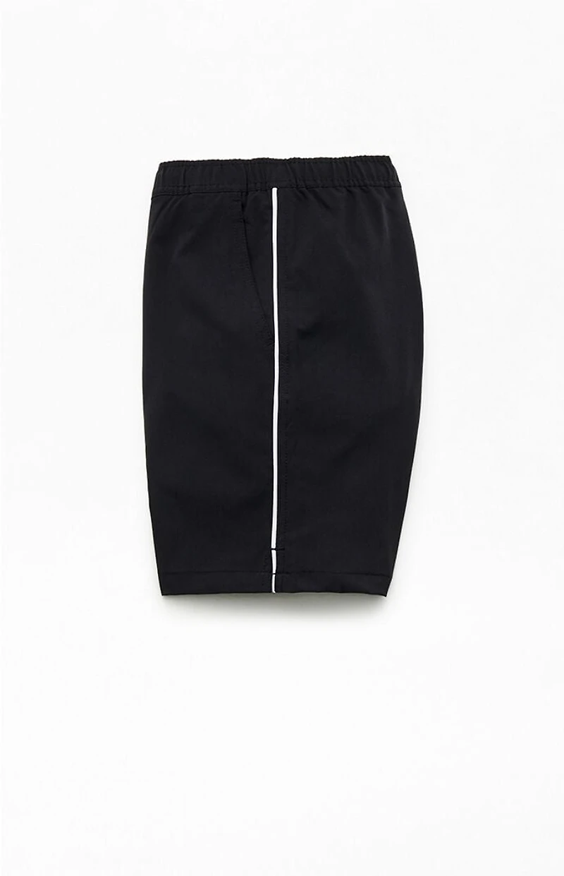 Pacsun Jet Black Chambray 6" Swim Trunks