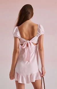 Beverly and Beck Camille Tie Back Mini Dress