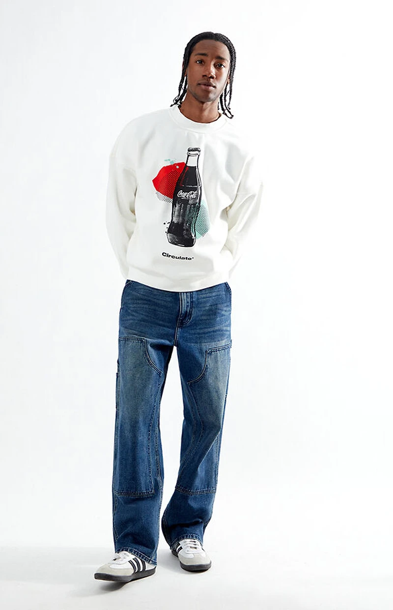 Circulate x Coca-Cola Mixed Crew Neck Sweatshirt