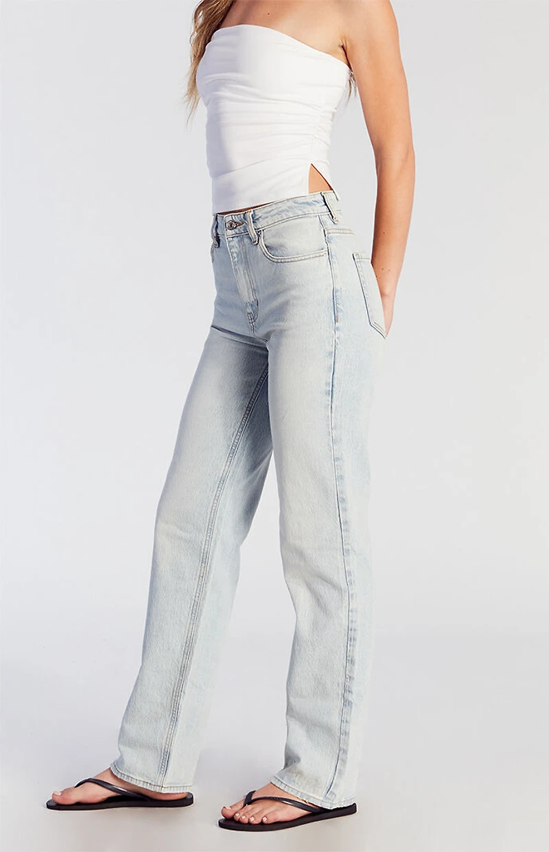 Pacsun '90s Boyfriend Jeans Stretch Light Indigo