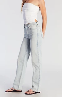 Pacsun '90s Boyfriend Jeans Stretch Light Indigo