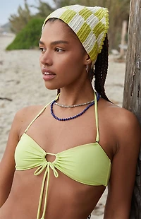 Pacsun Green Eliza Bandeau Bikini Top