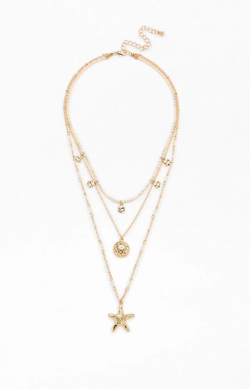 Pacsun Leilani Starfish Layered Necklace