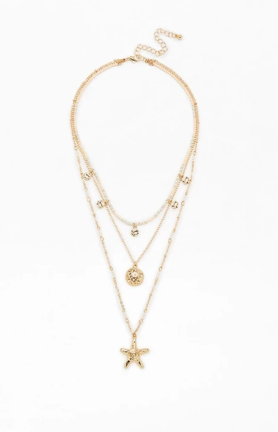 Pacsun Leilani Starfish Layered Necklace