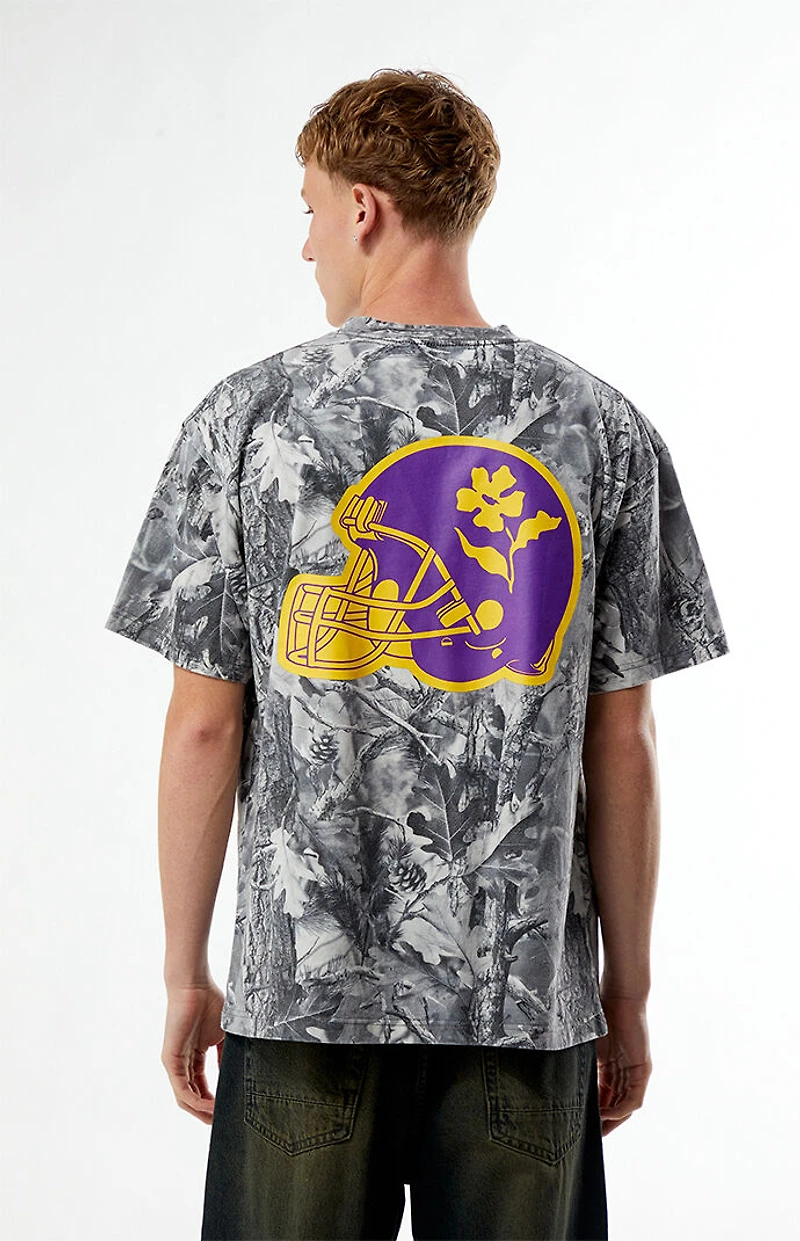 GARDENS & SEEDS CO-OP Camo Football T-Shirt