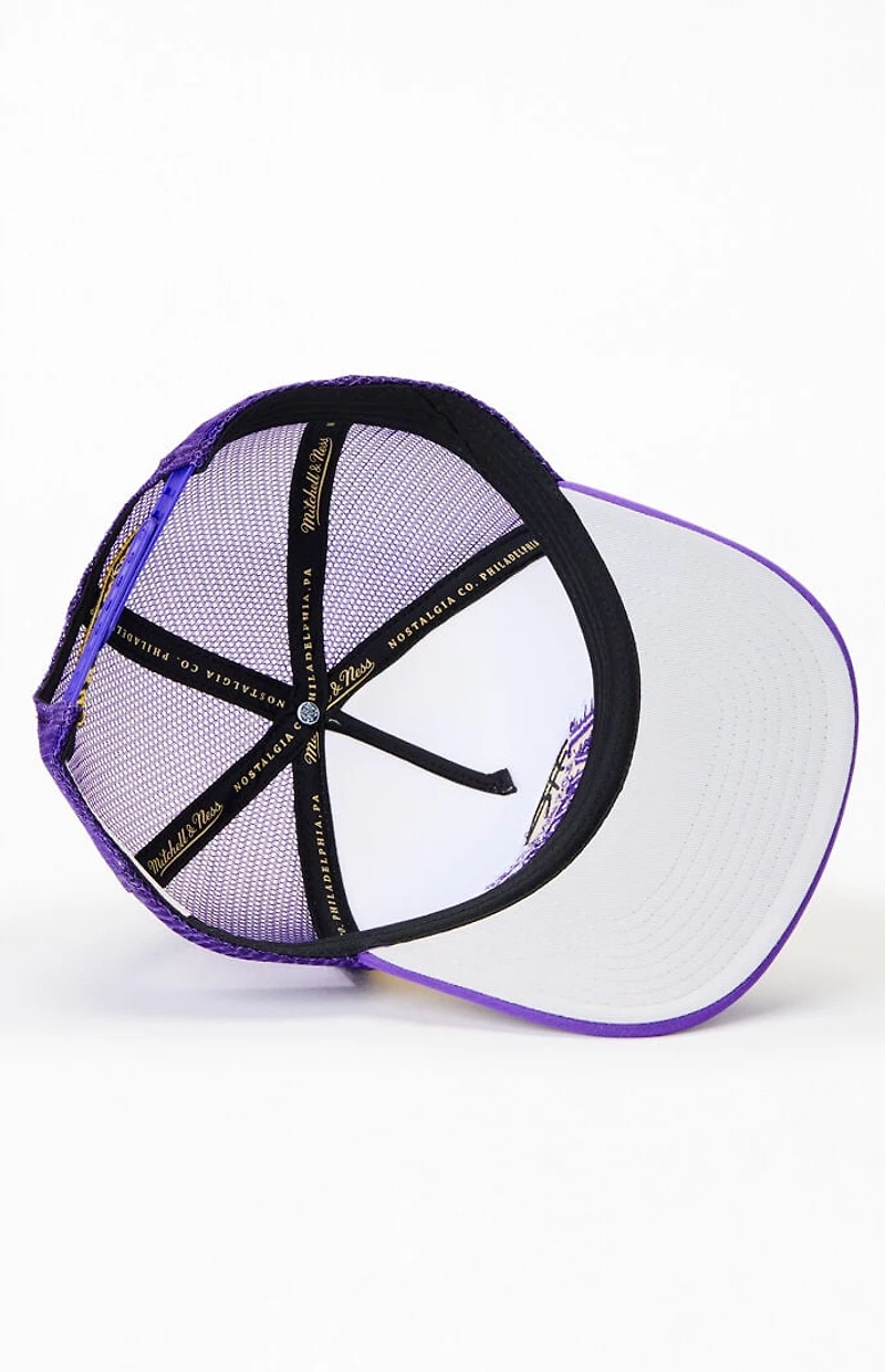 Mitchell & Ness LA Lakers Vintage Block Trucker Hat