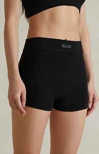 Fear of God ESSENTIALS Women's Jet Black Knit Boxer Shorts