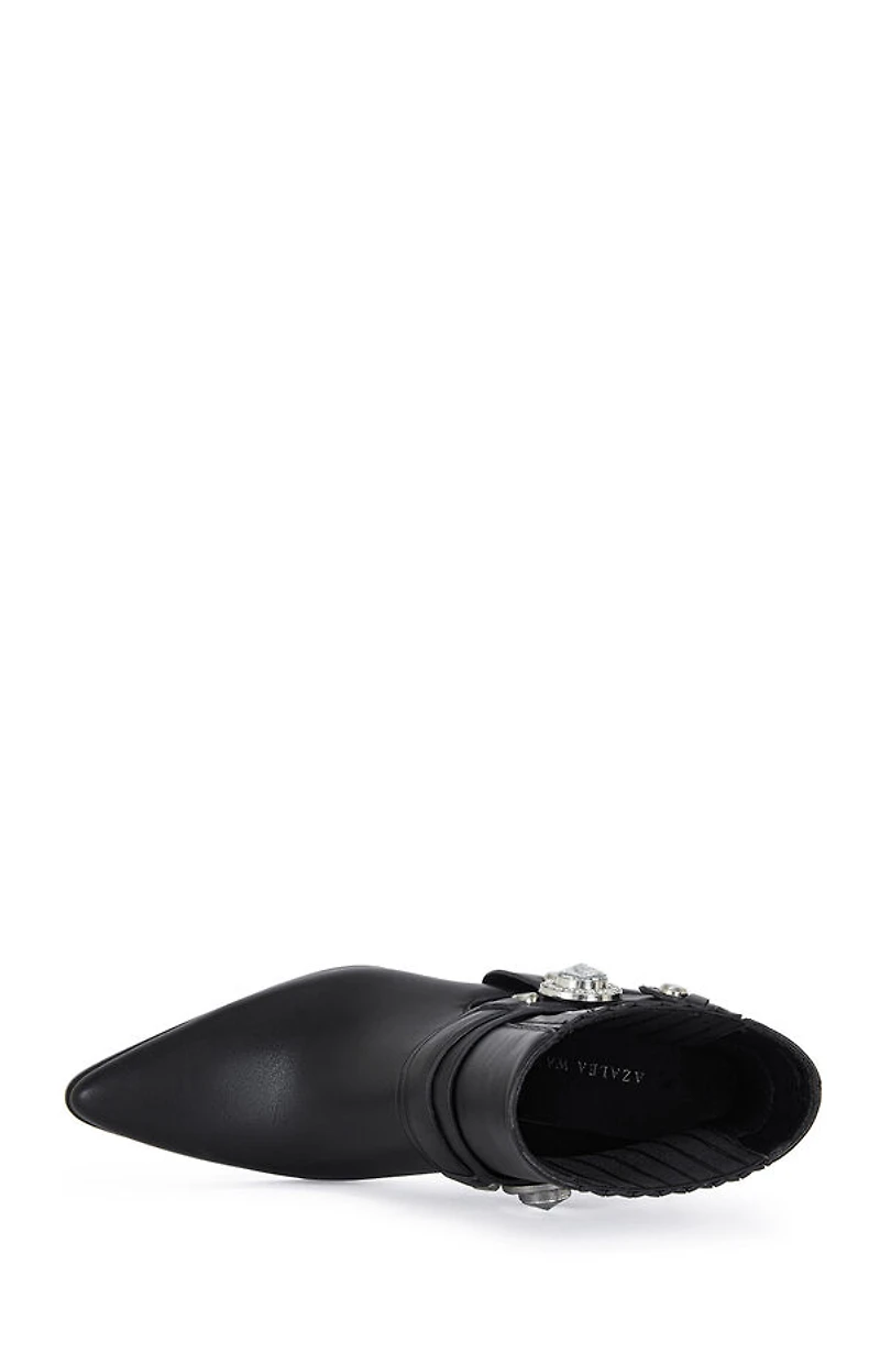 AZALEA WANG Women's Lenkov Faux Leather Western Booties
