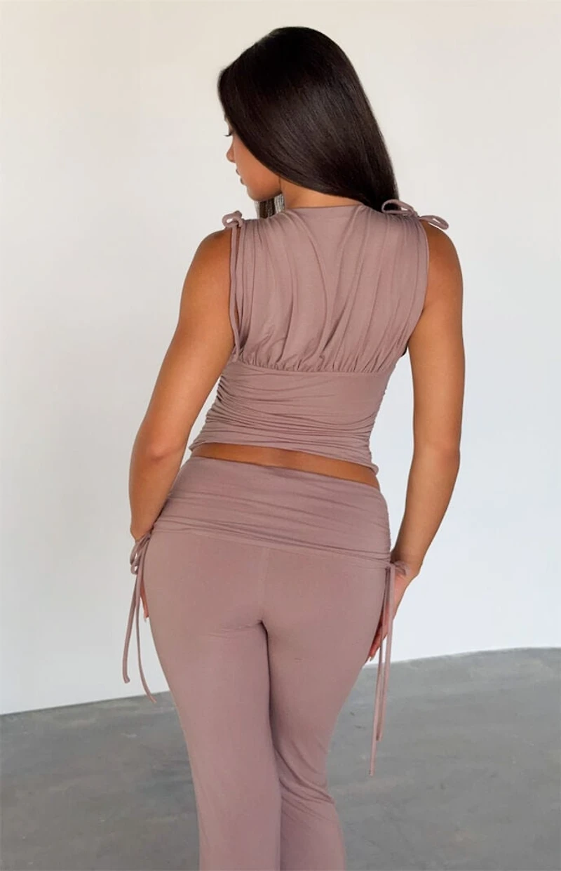 Tiger Mist Halona Tie Top