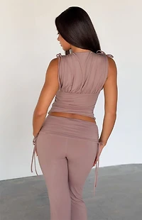 Tiger Mist Halona Tie Top
