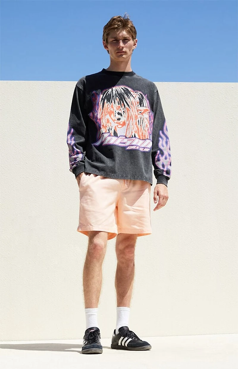 Pacsun Cotton Textured Volley Shorts