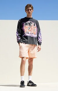 Pacsun Cotton Textured Volley Shorts