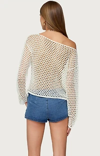 Edikted Kalley Off Shoulder Crochet Top