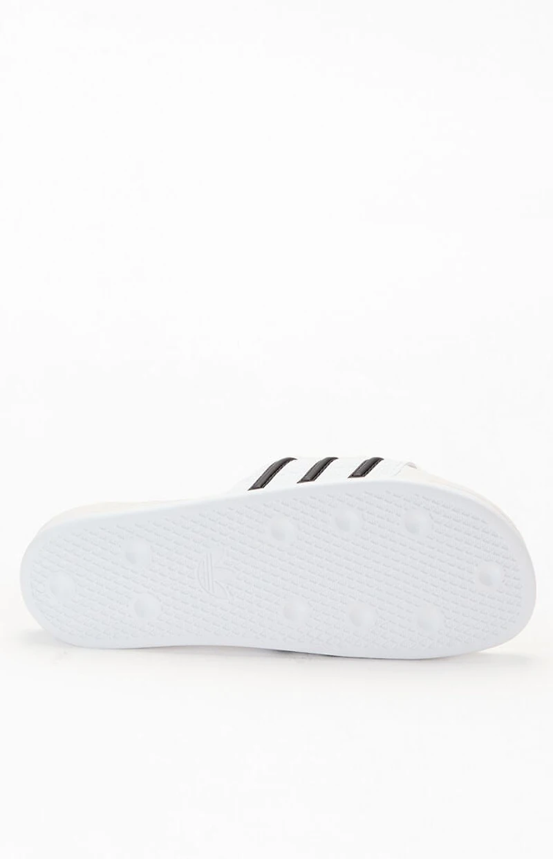 adidas White & Black Adilette CF Slides