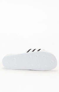 adidas White & Black Adilette CF Slides