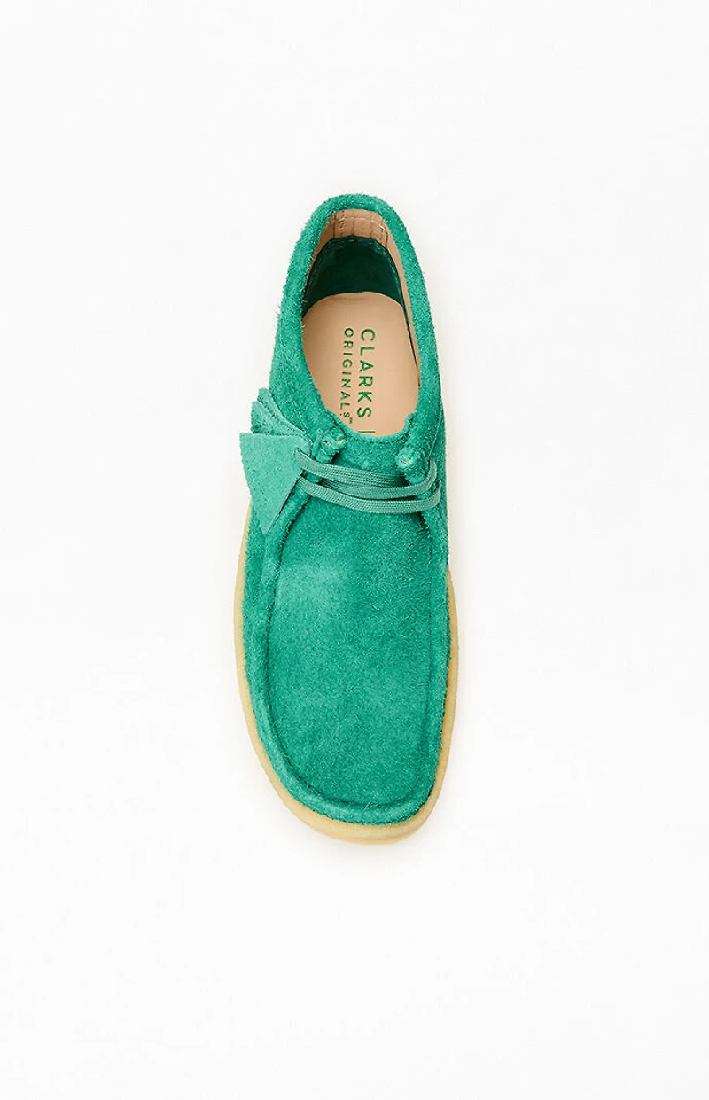 Clarks x Hidden NY Green Suede Wallabee Cup Boots