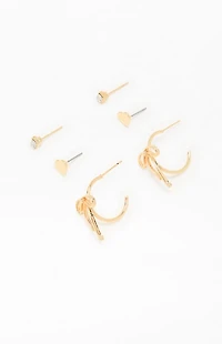 LA Hearts 3 Pack Ariana Earrings