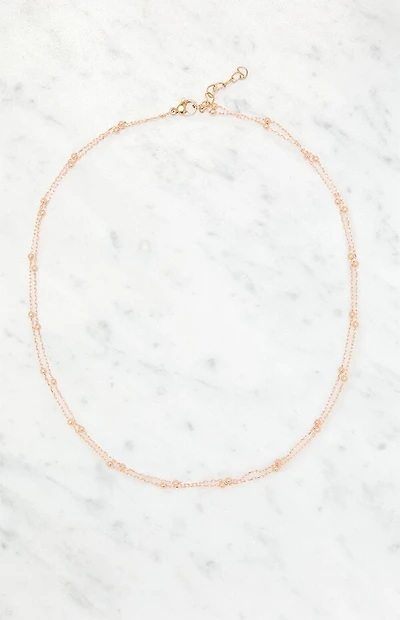 John Galt Double Chain Beaded Necklace