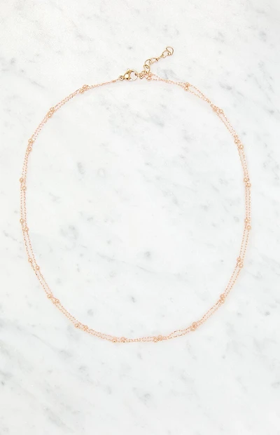 John Galt Double Chain Beaded Necklace