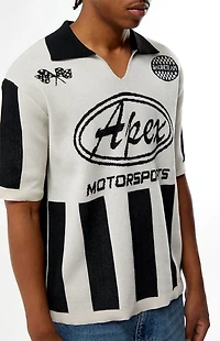 Pacsun Apex Motorsports Polo Sweater Shirt