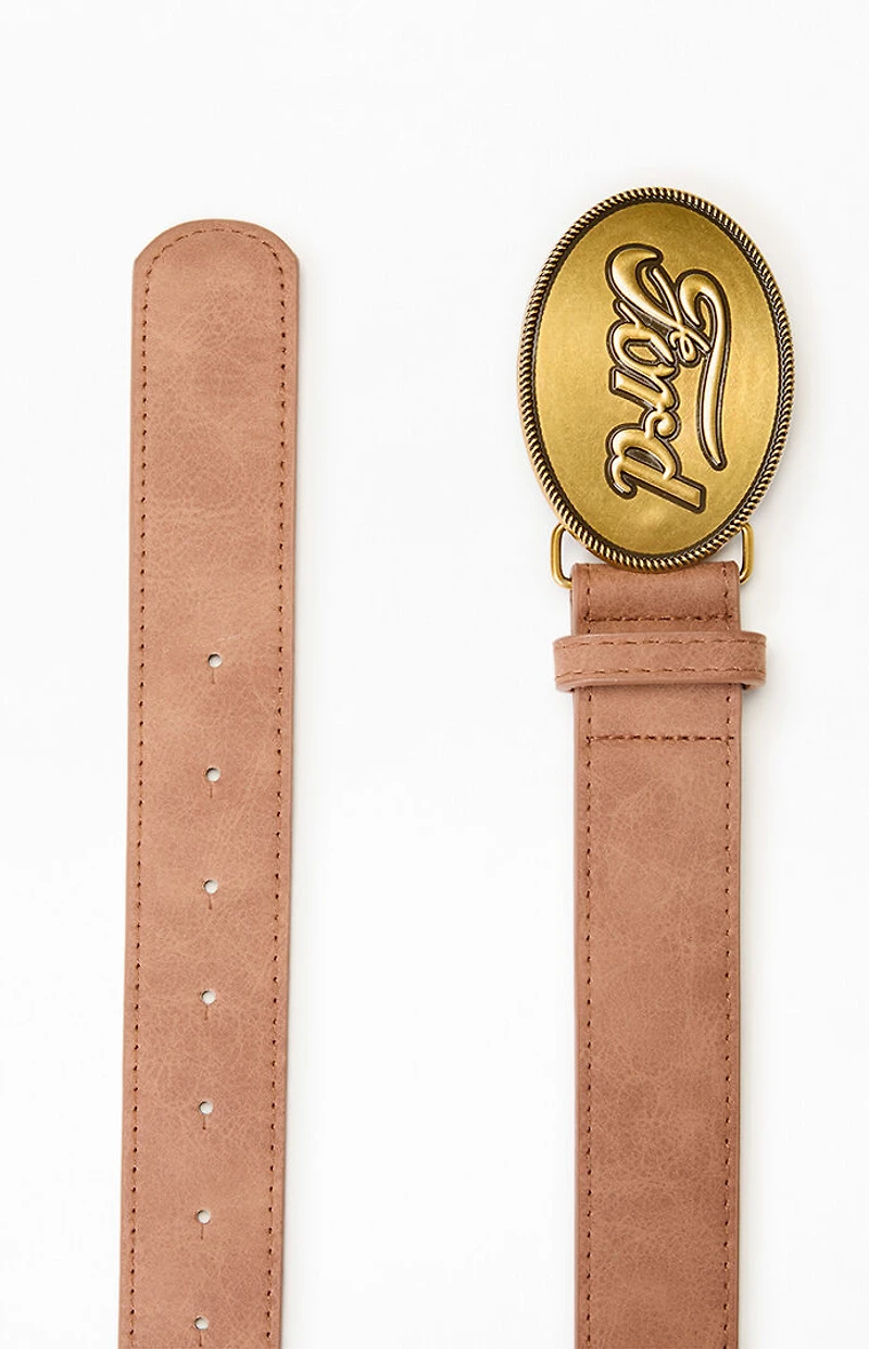 FORD Logo Buckle Leather Belt