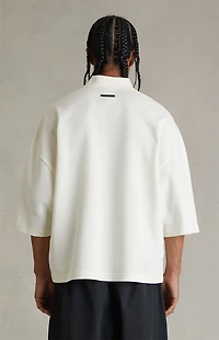 Fear of God ESSENTIALS Ivory Signature ’90s Cropped Polo Shirt