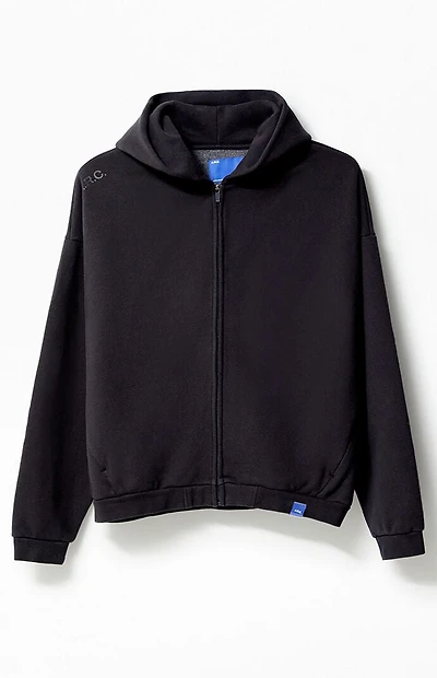 A.R.C. Black Vintage Wash Heavyweight Fleece Zip Up Hoodie