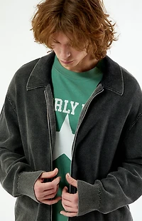 Pacsun Black Zip Up Sweater