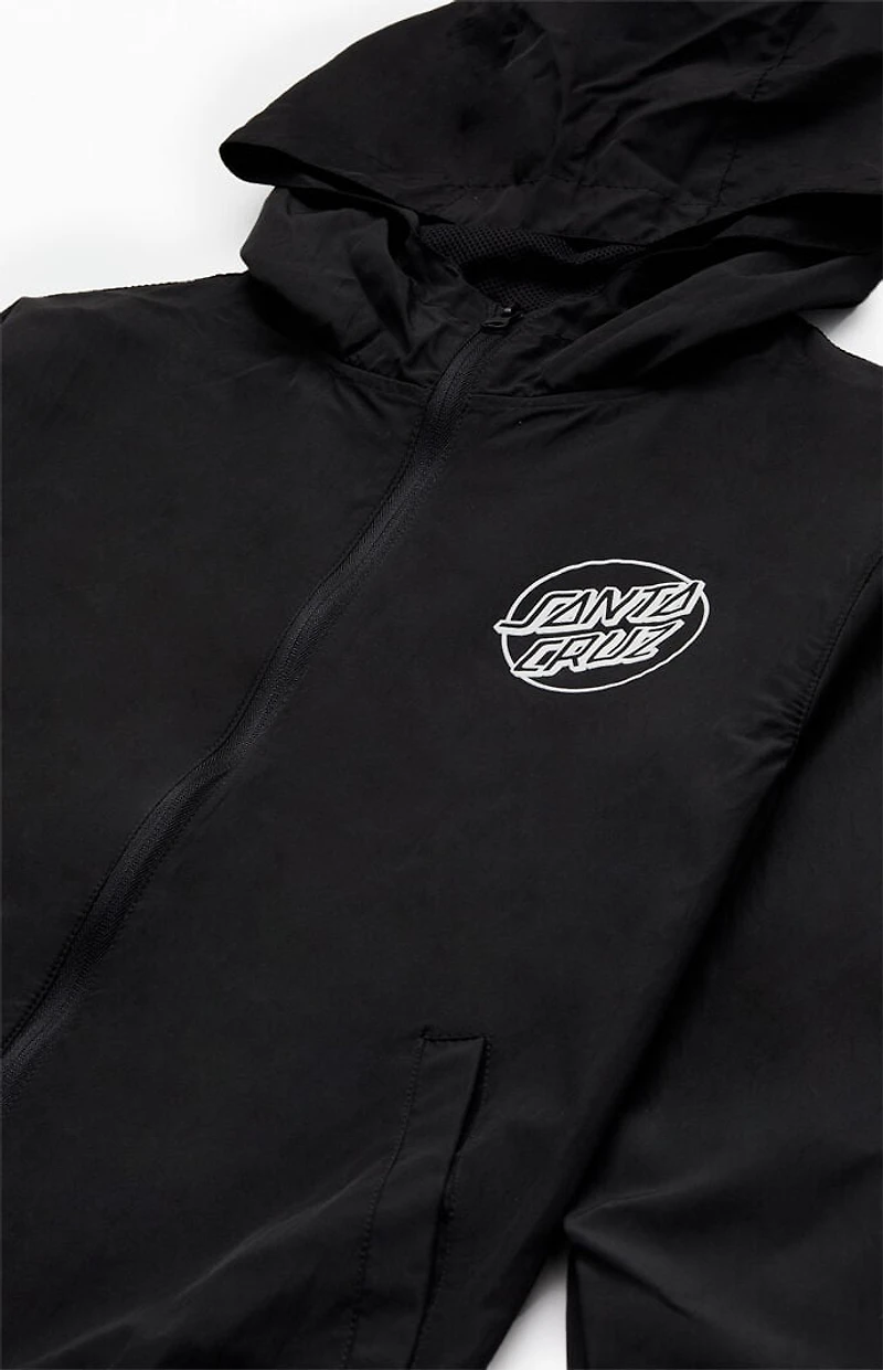 Santa Cruz Kids Opus Dot Hooded Windbreaker Jacket