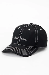 adidas Black Signature Strapback Dad Hat
