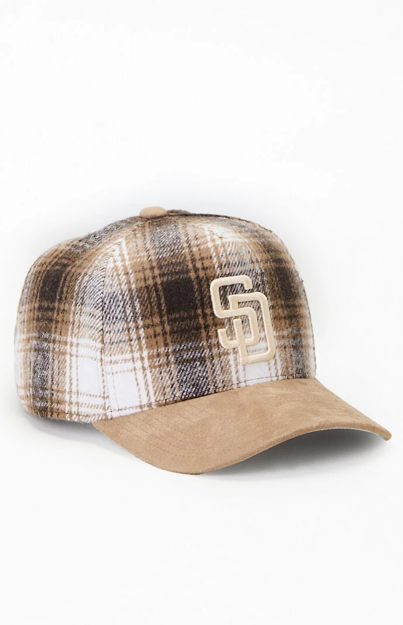 Mitchell & Ness MLB Plaid San Diego Padres Pro Snapback Hat