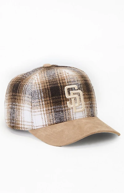 Mitchell & Ness MLB Plaid San Diego Padres Pro Snapback Hat