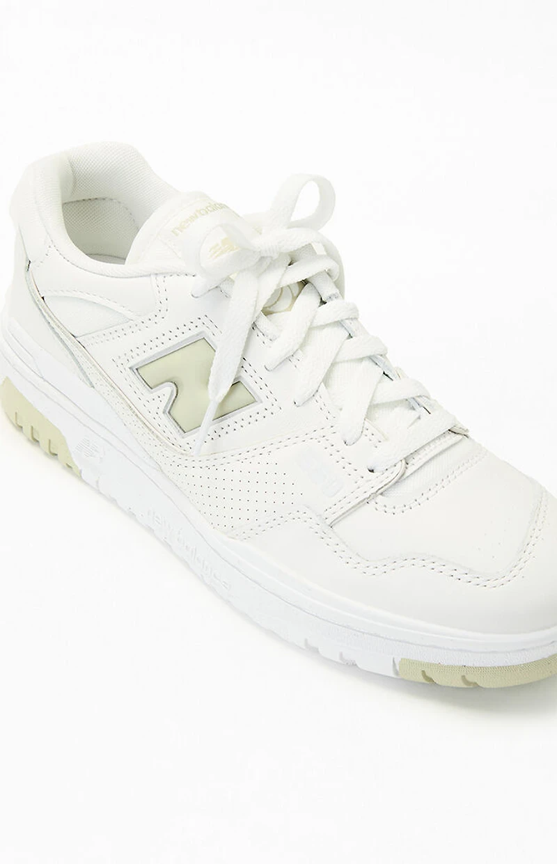 New Balance Women's Olive & White 550 Sneakers