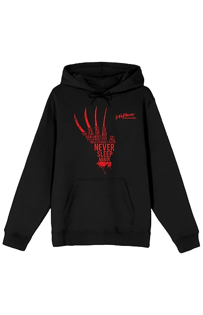 Nightmare on Elm Street Never Sleep Again Hoodie