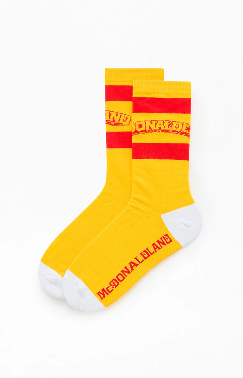 McDonaldland Happy Striped Crew Socks