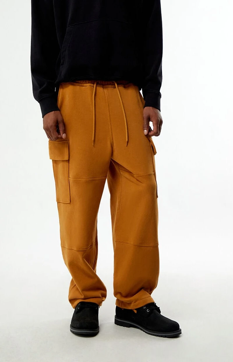 Timberland Tan Baggy Cargo Sweatpants