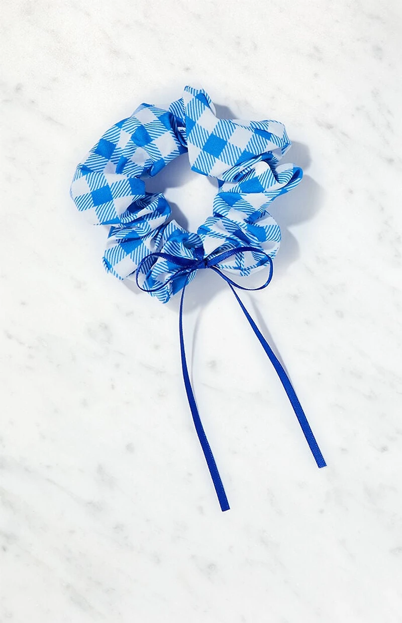 Pacsun Gingham Bow Hair Scrunchie