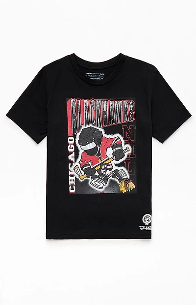 Mitchell & Ness Kids Chicago Blackhawks 90's Character T-Shirt