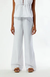 WEWOREWHAT High Waisted Tie Waist Pants