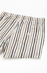 Pacsun Atoll Striped Seersucker 5" Swim Trunks