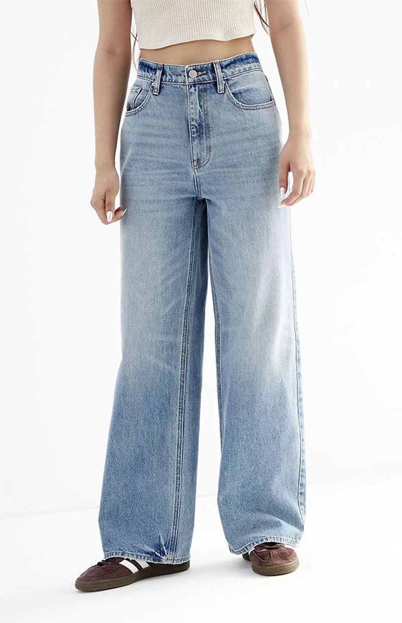 Pacsun Cali Baggy Boyfriend Jeans Medium Indigo