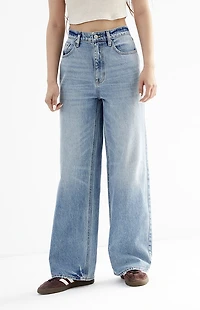 Pacsun Cali Baggy Boyfriend Jeans Medium Indigo