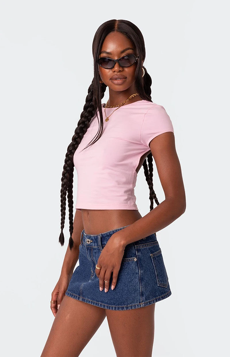 Edikted Bambi Open-Back T-Shirt