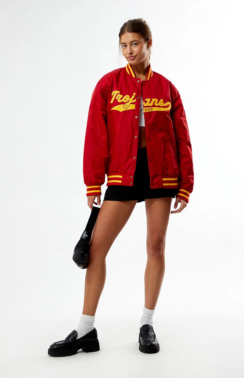 HYPE & VICE USC Trojans A-Game Varsity Bomber Jacket